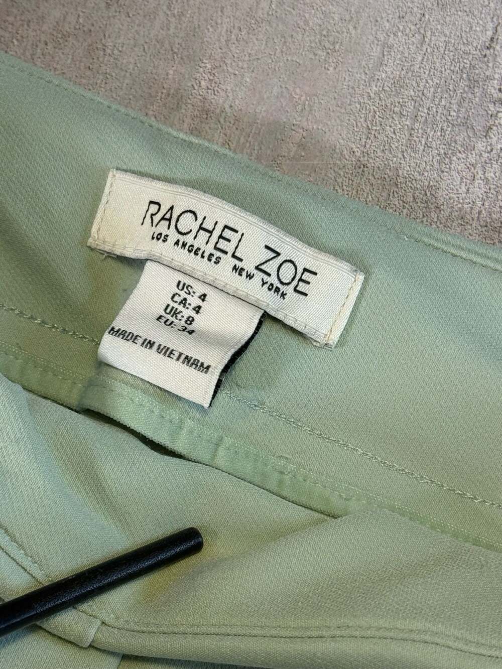 Rachel Zoe Women's Size 4 Light Green Trousers